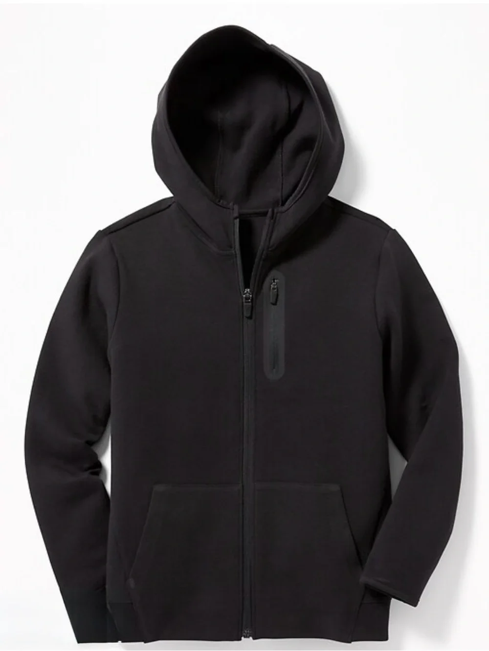 Old Navy Kids Black Hooded Zip-Up Sweatshirt
